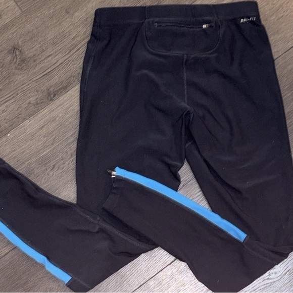 Nike Dri Fit Running Cropped Legging Navy/Blue Size Large - Picture 6 of 15
